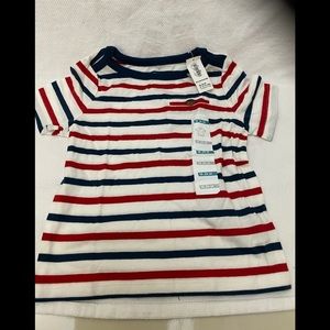 Old Navy SS T-shirt Red, White & Blue NWT
